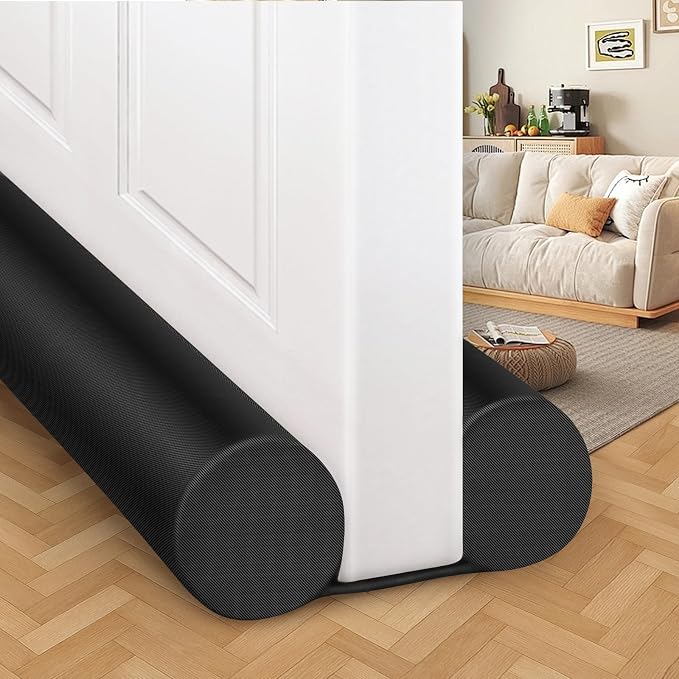 MAXTID Large Door Draft Stopper 36 Inch, Adjustable Double Sweep, Under Door - Image 9