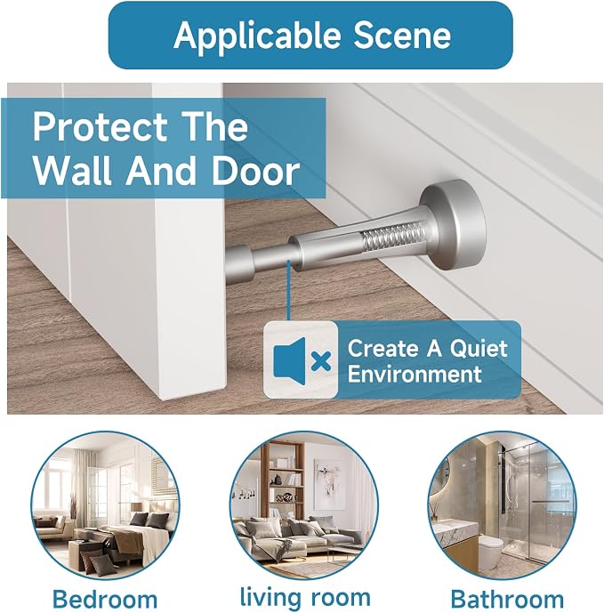 Spring Door Stoppers for Wall - Image 5
