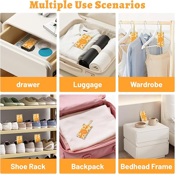 STRN Scented Sachets for Drawer and Closet, Citrus Scent 14 Packs for Home - Image 5