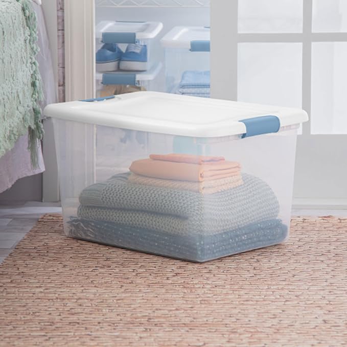 Sterilite 6-Pack Latching Box, Under Bed Storage Bins - Image 9