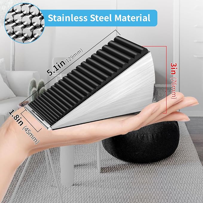 AIMAXINKE Door Stoppers for Bottom of Door-Large Heavy Duty Door Stop Wedge | - Image 4