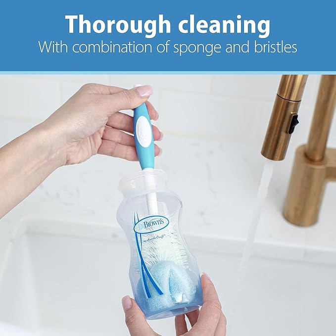 Dr. Brown's Reusable Sponge Baby Bottle Cleaning Brush Set - Image 3
