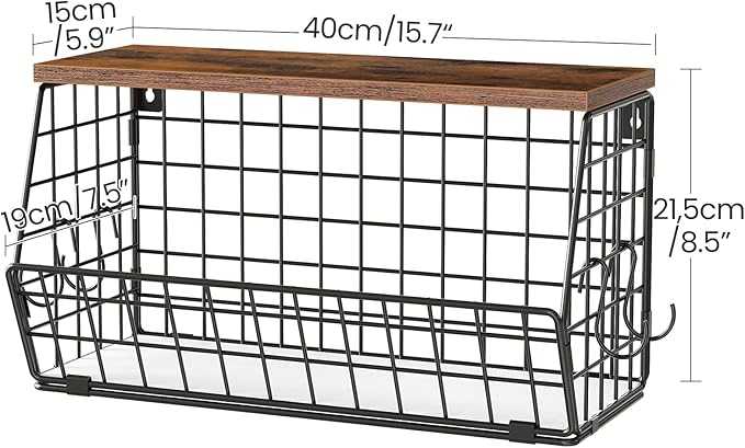 CHOEZON 2-Tier Fruit Basket for Kitchen, Stackable wire basket - Image 6