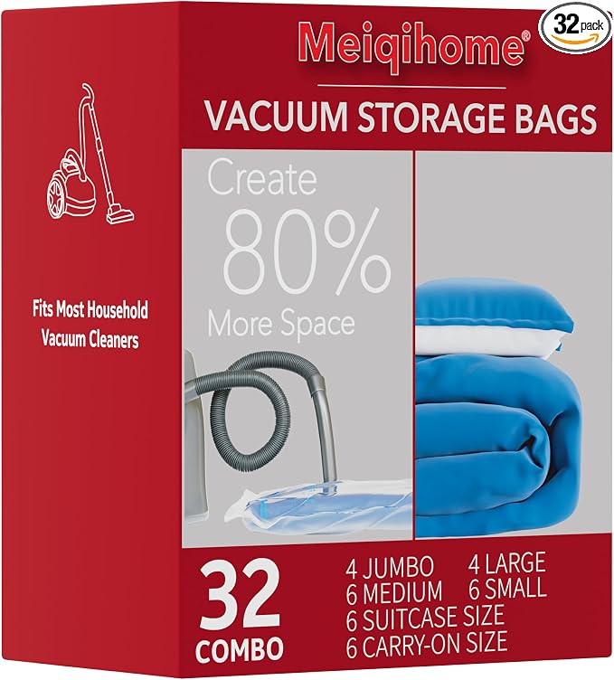 MEIQIHOME Vacuum Storage Bags, Space Saver Sealer Bags, Vacuum seal bags by MEIQIHOME