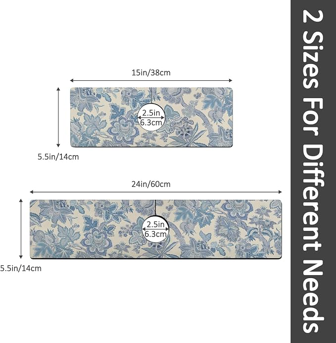 15" X 5.5" Kitchen Sink Splash Guard Faucet Mat Floral Super Absorbent Fast - Image 2