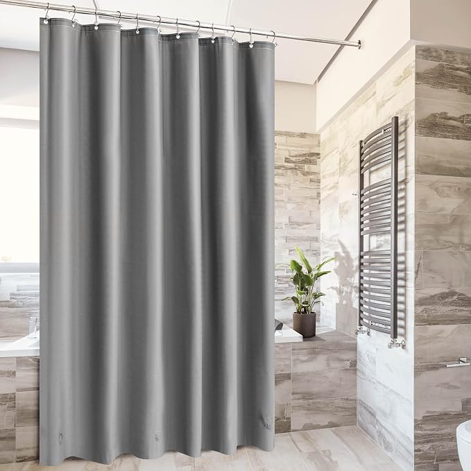 Barossa Design Gray Shower Curtain Liner Standard Size, Dark Gray - Image 2