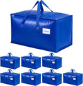 KYODOLED 8 Pack Blue Moving Bags, 24 Gal Large Storage Totes by KYODOLED