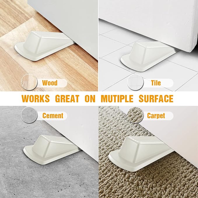 Crosize 5 Pack Door Stoppers for Bottom of Door, Rubber Door Stops | Premium - Image 5