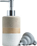 Ceramic Kitchen Dish Soap Dispenser Set by Cormomu