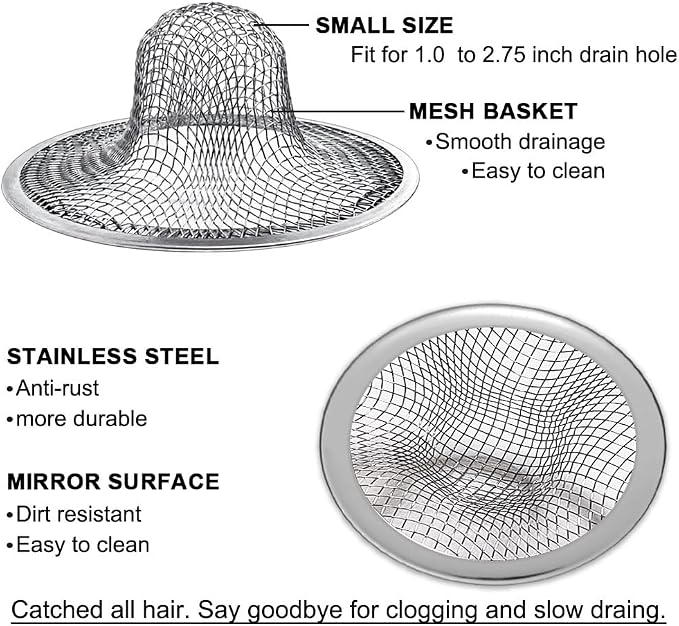 Seatery 2PCS Tub Drain Hair Catcher - Image 3