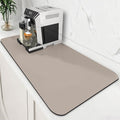 Coffee Mat Super Absorbent Dish Drying Mat Coffee Bar Mat 18"x 36", Khaki | by WiseLife