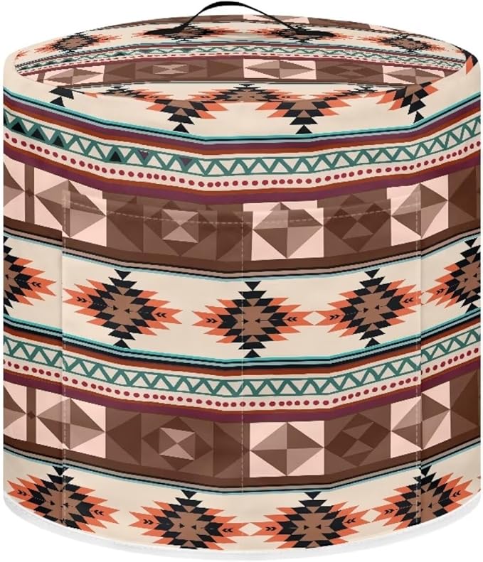 Flashideas Boho Pressure Cooker Cover for Women Dust Protection Insulated Rice Cooker Cover Water Resistant Dust Cover with Pockets for Instant Pot 6 Quart Vintage Appliance Cover for Kitchen