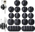 16-Pack Black Cord Organizer by OHill