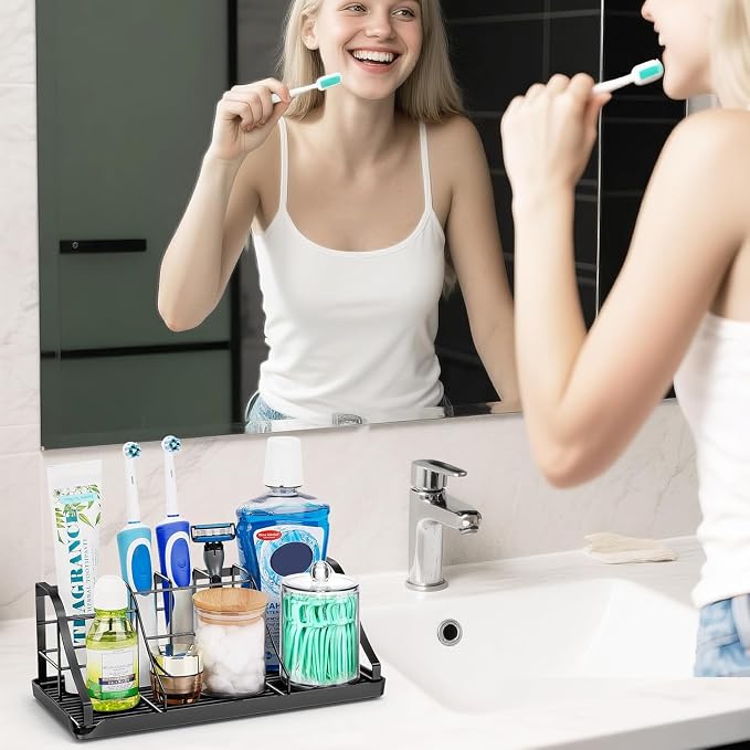 Bathroom Organizers and Storage, 7 Slots, Kids Electric Toothbrush Holders | - Image 2