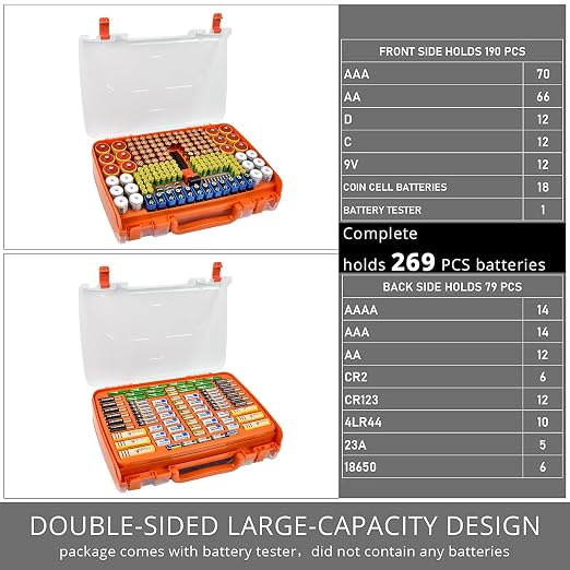 Battery Organizer Storage Case - Image 3