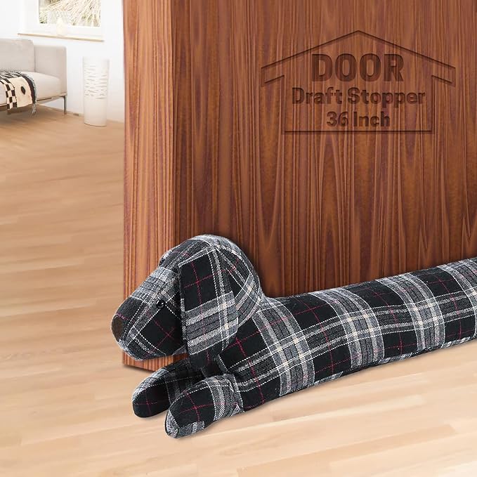 SWISSELITE 36 Inch Under Door Stopper, Decorative Door Noise Blocker | Weighted by SWISSELITE