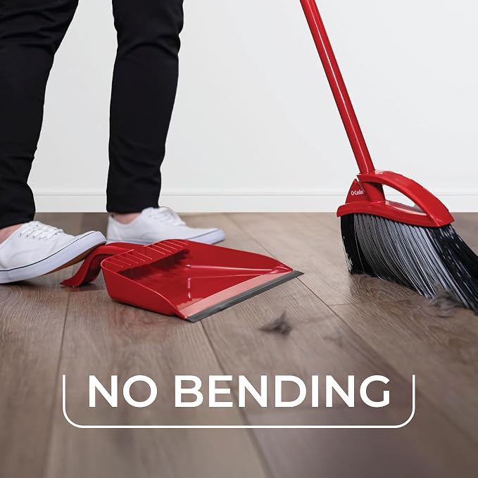 O-Cedar Pet Pro Broom with Step-On Dustpan | Remove 99% with One Sweep | - Image 4