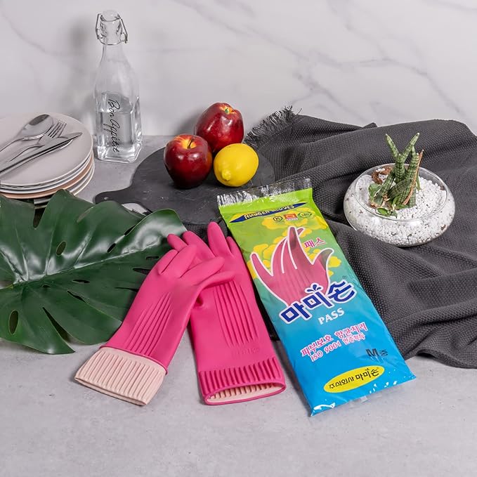 MAMISON Pass Quality Non-Slip Reusable Rubber Gloves. Kitchen & Cleaning House - Image 6
