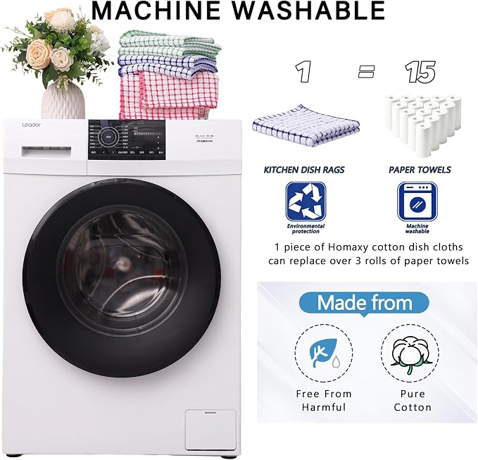 Homaxy Kitchen Towels and Dishcloths Set - Image 9