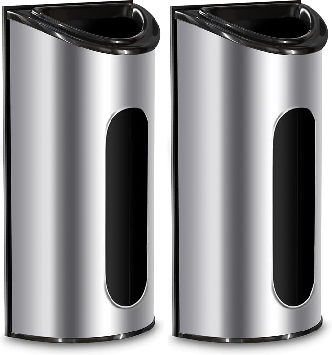 Utopia Kitchen Wall-Mounted Stainless Steel Grocery Bag Holder & Dispenser by UTOPIAKITCHEN