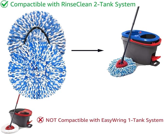 4 Pack Mop Replace Heads Compatible - Image 3
