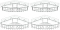 SMARTAKE 4-Pack Corner Shower Caddy, SUS304 Stainless Steel, Wall Mounted by SMARTAKE