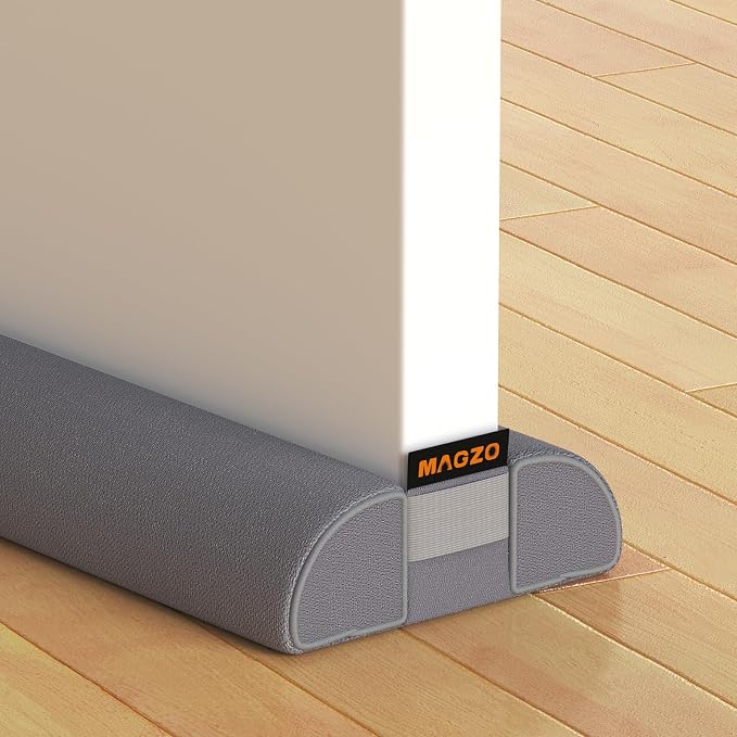 MAGZO Under Door Draft Stopper, 32 Inch Adjustable Door Gap Filler, Dust & by MAGZO