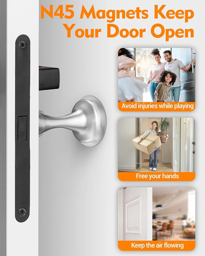 Door Stoppers Magnetic Door Catch Door Stop Holder Doorstop Keep Door Open | - Image 2