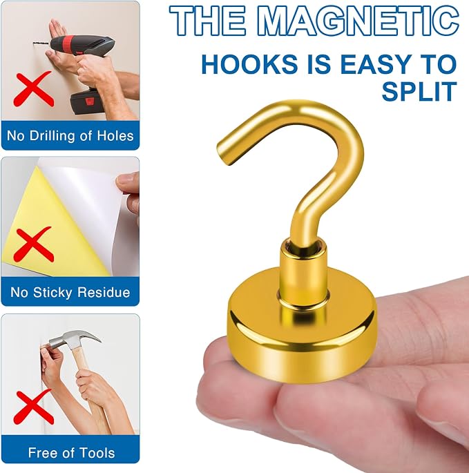 LOVIMAG Magnetic Hooks for Cruise Essentials 2026 Cabins Door 12 P-130LBS - Image 6