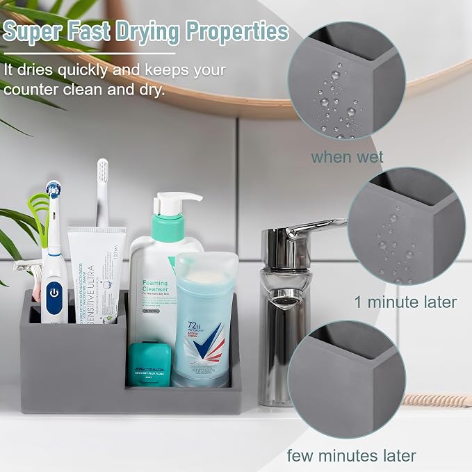Diatomite Toothbrush Holders Toothpaste Organizer - Image 3
