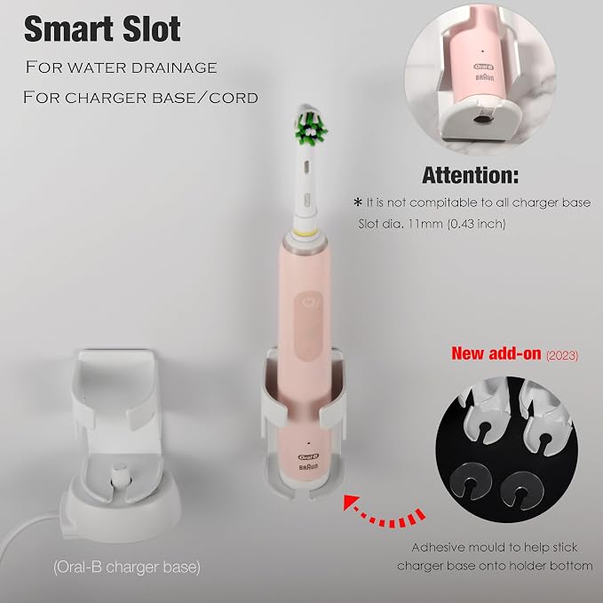 2 Pack Metal Electric Toothbrush Holder - Image 4