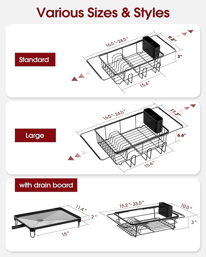 Sakugi Dish Drying Rack in Sink - Image 8