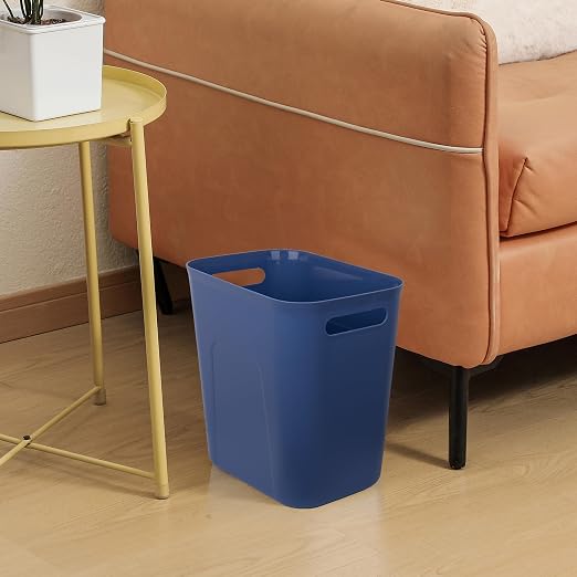 UUJOLY Plastic Small Bathroom Trash Can Wastebasket, 3.5 Gallon, Laundry Room - Image 4