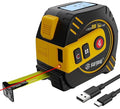2-in-1 Laser Tape Measure USB-C Recharge 262Ft Laser & 16Ft Tape Red-Beam by SGSURGOAL