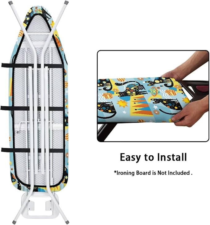 Black Cat Ironing Board Covers - Image 4