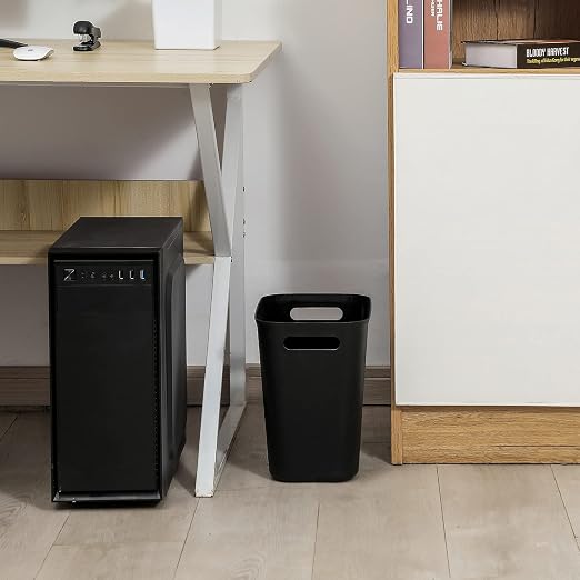 Plastic Small Bathroom Trash Can Wastebasket, 3.5 Gallon, 2 Pack | Compact - Image 5