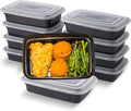10Pack 28oz Meal Prep Containers Disposable Food Storage Containers with Lids, 1-Compartment Reusable Food Storage Plastic Stackable To Go Boxes Microwave, Freezer, Dishwasher Safe