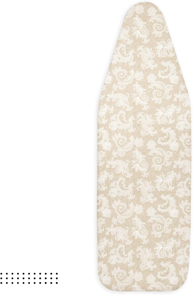 Encasa XO Padded Ironing Board Cover and Pad 54"x18" Beige - Image 6