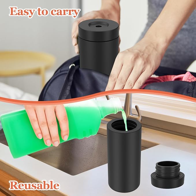Silicone Dish Soap Dispenser, Reusable Dish Soap Bottle, Refillable Dish Soap - Image 3