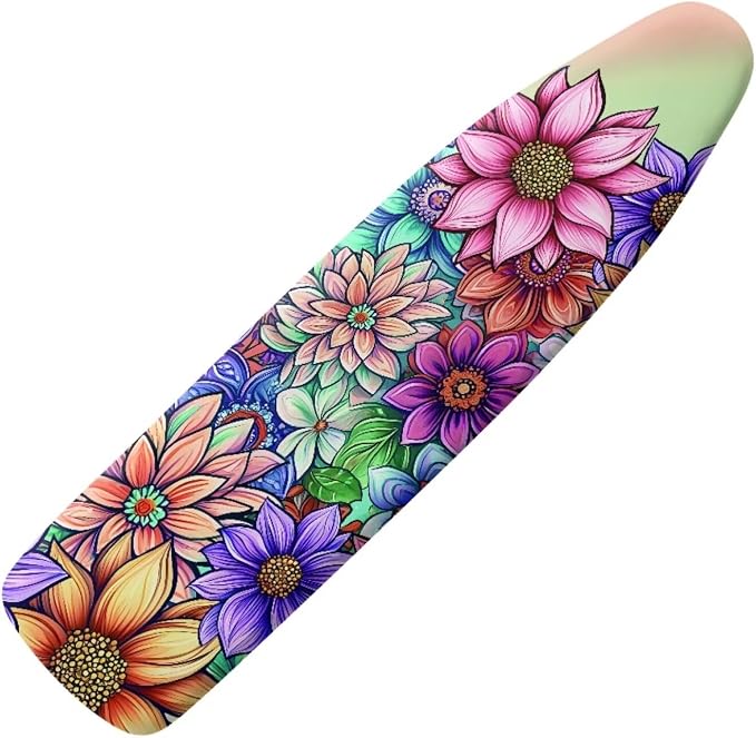 Boho Floral Ironing Board Pad Ironing Board Cover and Pad 15" x 54" Scorch by Hinthetall