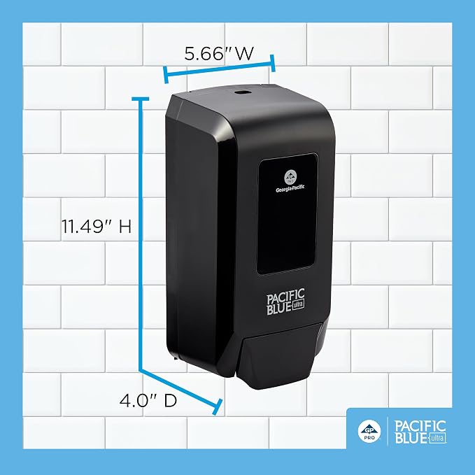 Georgia-Pacific Pacific Blue Ultra Manual Push Soap Dispenser, Wall Mounted - Image 5