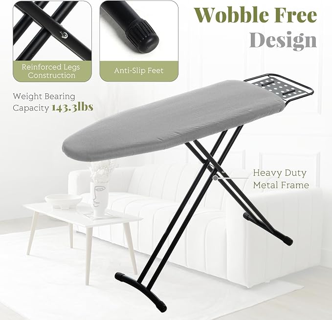 RAINHOL Full Size Ironing Board, Sturdy & Foldable - Image 5