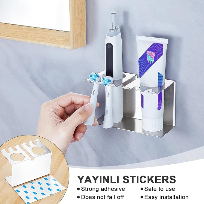 Toothbrush Head Holders, Electric Tooth Brush Head Holder, Wall Mounted - Image 6