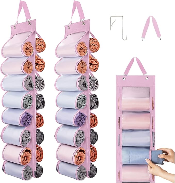 DHSFKBE Legging Organizer Storage, Foldable Hanging Closet Organizer Storage by DHSFKBE