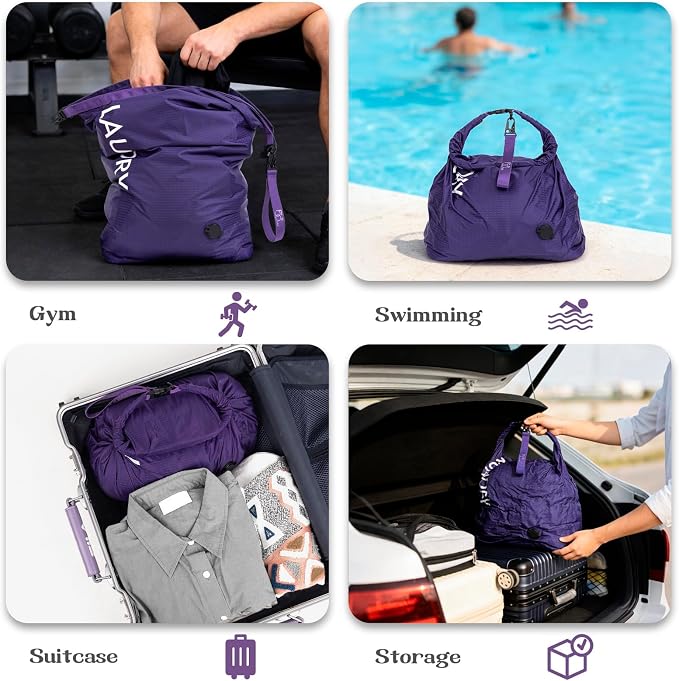 Travel Laundry Bag, Vacuum Compression Dirty Clothes Travel Bag - Image 7