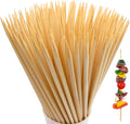 BLUE TOP Natural Bamboo Skewers 12inch Φ=4mm Pack 200;Bamboo Sticks for Grilling, BBQ, Kabob,; Candy Sticks for Fruits, Candies, Chocolate Fountain, Appetizer, Plant Sticks for flower tomato growth