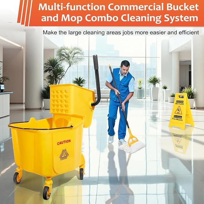 35 Qt Commercial Mop Bucket - Image 2