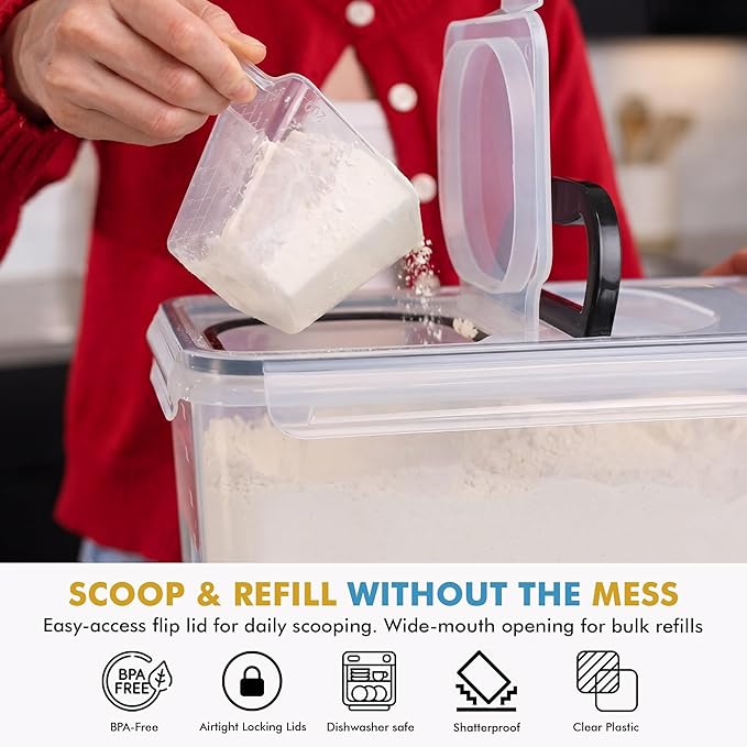 Shazo 2 PC Flour Sugar Storage Containers - Image 5
