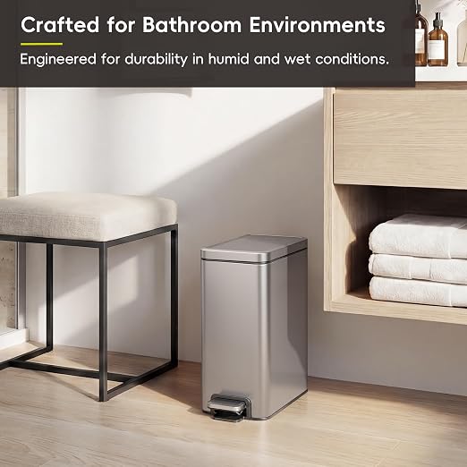 EKO Small Bathroom Trash Can - Image 8