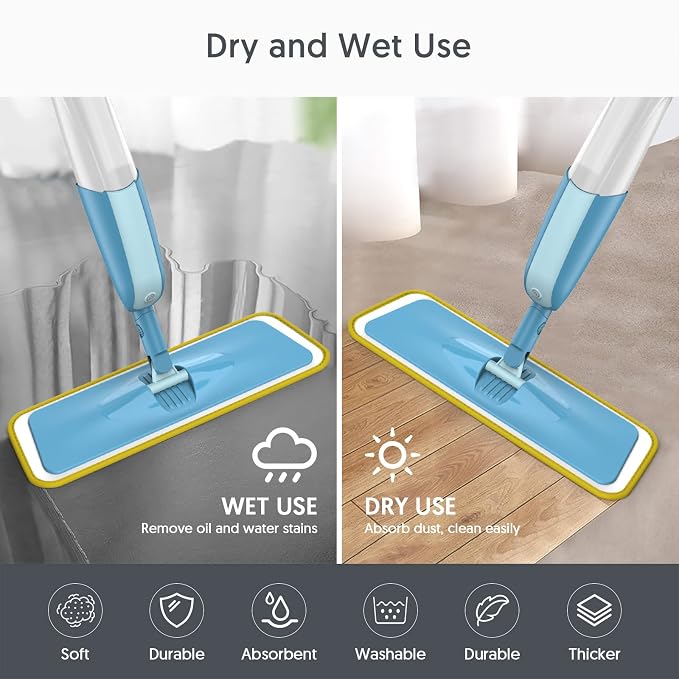 Washable Mop Pads for Swiffer PowerMop: Microfiber Wet Mops Refills 7 Pack - Image 5
